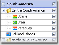 Region Filters South America